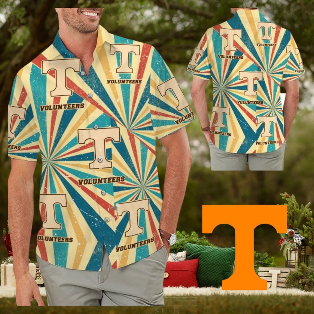 Tennessee Volunteers Retro Vintage Style Tropical Hawaiian Shirt Tennessee Volunteers Retro Vintage Style Tropical Hawaiian Shirt