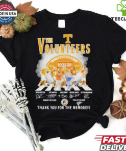 Tennessee Volunteers Rocky Top 1891 2024 Thank You For The Memories Signatures Shirt