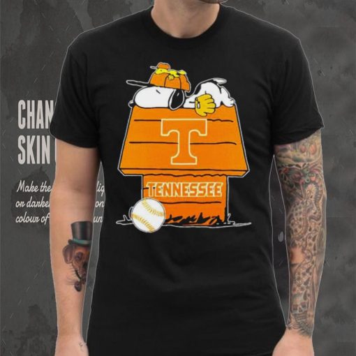 Tennessee Volunteers Snoopy And Woodstock The Peanuts Baseball shirt