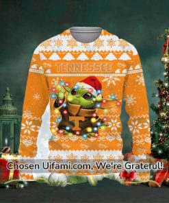 Tennessee Volunteers Sweater Awesome Baby Yoda Tennessee Football Gifts
