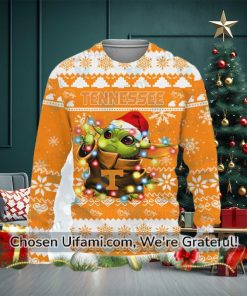 Tennessee Volunteers Sweater Awesome Baby Yoda Tennessee Football Gifts