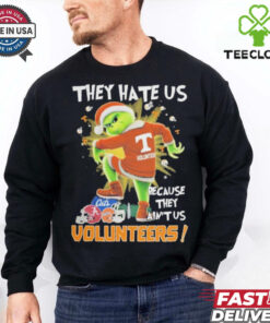 Tennessee Volunteers They Hate Us On Christmas The Grinch 2024 T Shirt