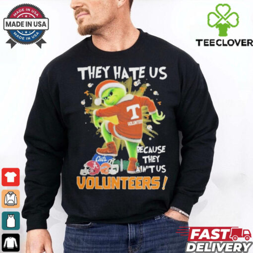 Tennessee Volunteers They Hate Us On Christmas The Grinch 2024 T Shirt
