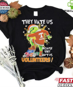 Tennessee Volunteers They Hate Us On Christmas The Grinch 2024 T Shirt