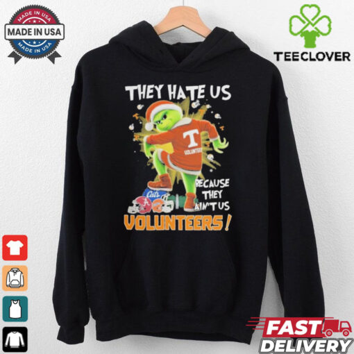 Tennessee Volunteers They Hate Us On Christmas The Grinch 2024 T Shirt