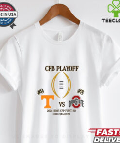 Tennessee Volunteers Vs Ohio State Buckeyes 2024 2025 CFP Playoff First Rd Ohio Stadium T Shirt