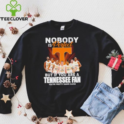 Tennessee Volunteers men’s basketball nobody is perfect but if you are a Tennessee fan player signatures shirt