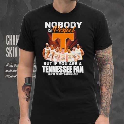 Tennessee Volunteers men’s basketball nobody is perfect but if you are a Tennessee fan player signatures shirt