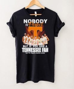 Tennessee Volunteers men’s basketball nobody is perfect but if you are a Tennessee fan player signatures shirt