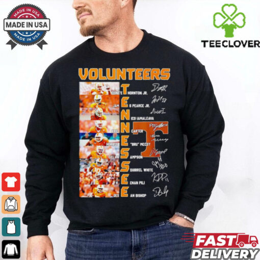 Tennessee Volunteers name and signature photo hoodie, sweater, longsleeve, shirt v-neck, t-shirt