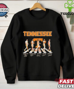Tennessee Volunteers stars abbey road signatures shirt