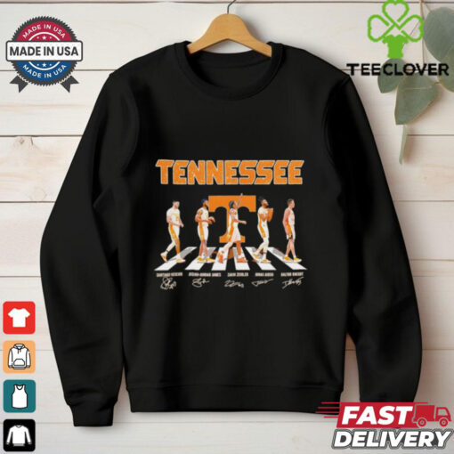 Tennessee Volunteers stars abbey road signatures shirt