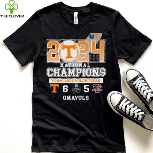 Tennessee Volunteers wins 6 5 Texas A&M Aggies 2024 NCAA Men’s Baseball National Champions Final Score Shirt
