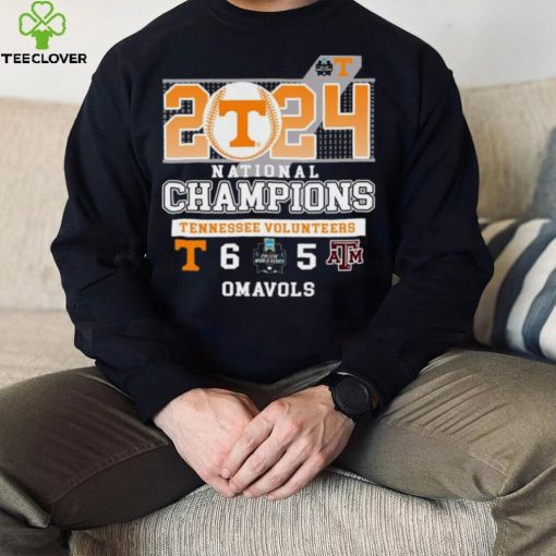 Tennessee Volunteers wins 6 5 Texas A&M Aggies 2024 NCAA Men’s Baseball National Champions Final Score Shirt