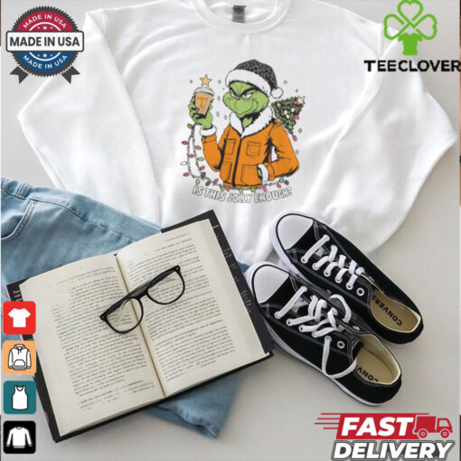 Tennessee Volunteers x Santa Grinch Is This Jolly Enough Merry Christmas Shirt