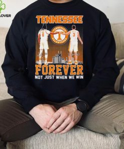 Tennessee forever not just when we win famous player signatures skyline hoodie, sweater, longsleeve, shirt v-neck, t-shirt