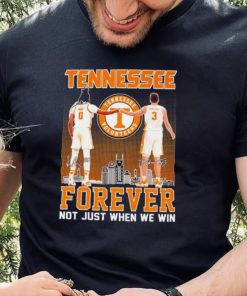 Tennessee forever not just when we win famous player signatures skyline hoodie, sweater, longsleeve, shirt v-neck, t-shirt