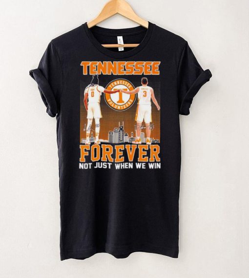 Tennessee forever not just when we win famous player signatures skyline hoodie, sweater, longsleeve, shirt v-neck, t-shirt