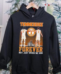 Tennessee forever not just when we win famous player signatures skyline hoodie, sweater, longsleeve, shirt v-neck, t-shirt