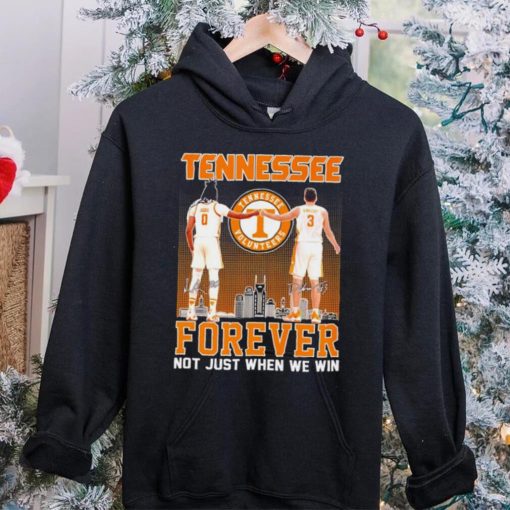 Tennessee forever not just when we win famous player signatures skyline hoodie, sweater, longsleeve, shirt v-neck, t-shirt