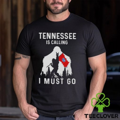 Tennessee is calling I must go Bigfoot flag hoodie, sweater, longsleeve, shirt v-neck, t-shirt