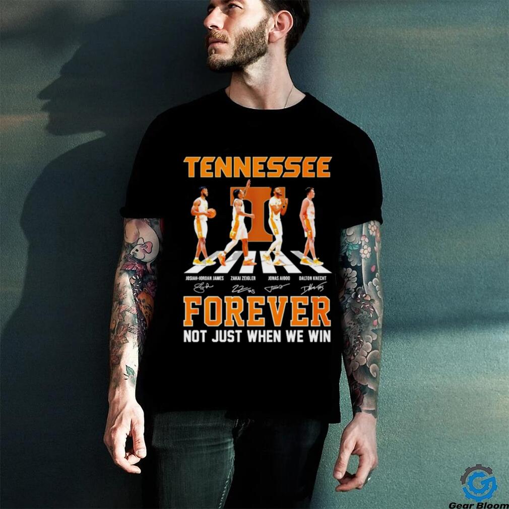 Tennessee men’s basketball abbey road forever not just when we win signature shirt Tennessee men’s basketball abbey road forever not just when we win signature shirt