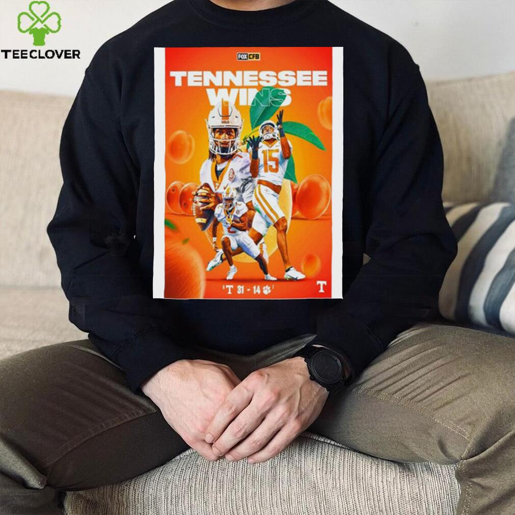 Tennessee win clemson 31 14 Tennessee take down clemson in miamI poster shirt Tennessee win clemson 31 14 Tennessee take down clemson in miamI poster shirt