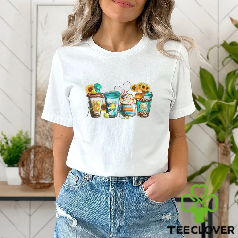 Tennis Shirt Coffee Cup Iced Unisex T Shirt Tennis Shirt Coffee Cup Iced Unisex T Shirt