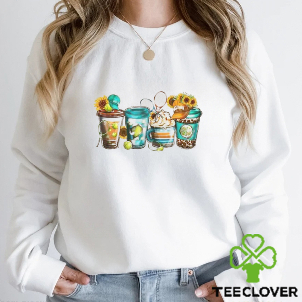 Tennis Shirt Coffee Cup Iced Unisex T Shirt Tennis Shirt Coffee Cup Iced Unisex T Shirt