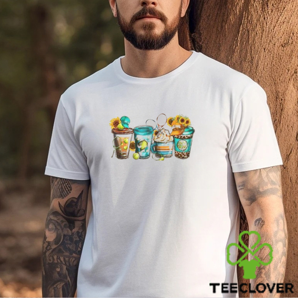 Tennis Shirt Coffee Cup Iced Unisex T Shirt Tennis Shirt Coffee Cup Iced Unisex T Shirt