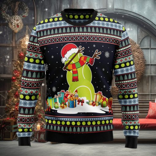 Tennis Snowman Ugly Christmas Sweater Thankgiving Gift Men Women
