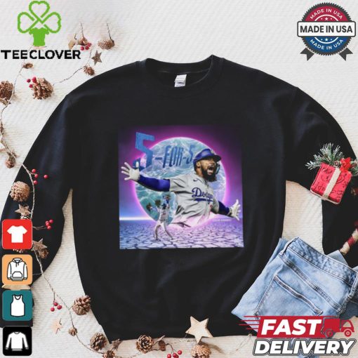 Teoscar Hernández LA Dodgers 5 For 5 Perfect Day T Shirt