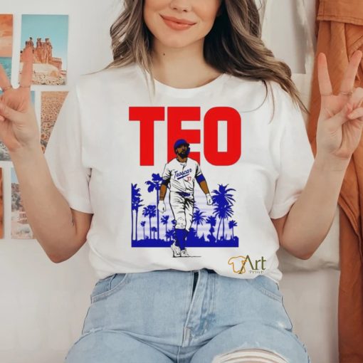 Teoscar Hernández player 37 Los Angeles Dodgers island shirt