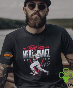 Teoscar hernandez los angeles d triangle name shirt 1 Teoscar hernandez los angeles d triangle name shirt