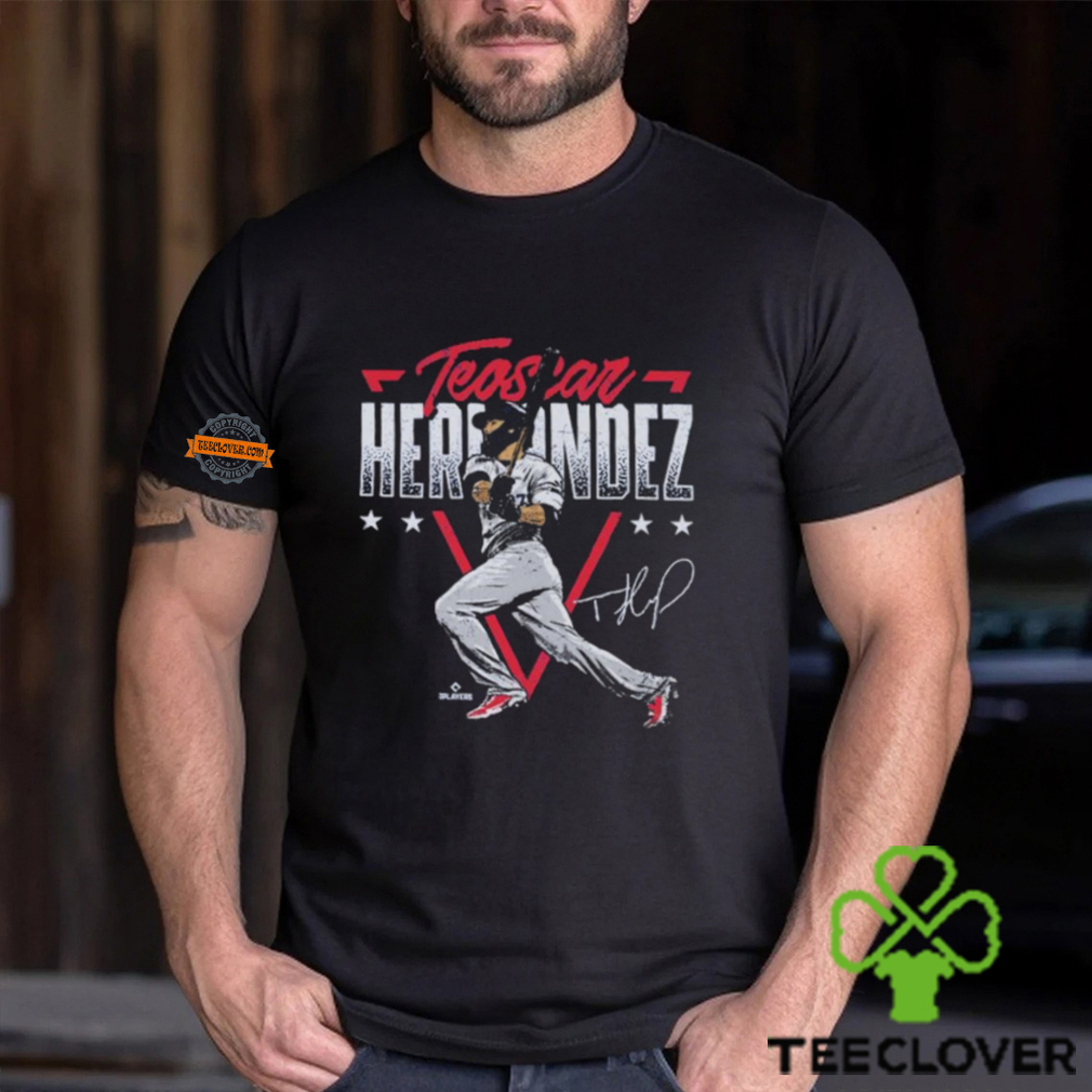 Teoscar hernandez los angeles d triangle name shirt Teoscar hernandez los angeles d triangle name shirt