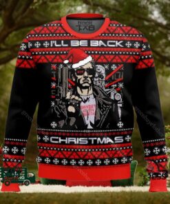 Terminator I’ll Be Back A Very Cyber Ugly Christmas Sweater