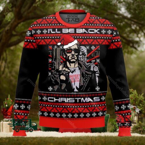 Terminator I’ll Be Back A Very Cyber Ugly Christmas Sweater