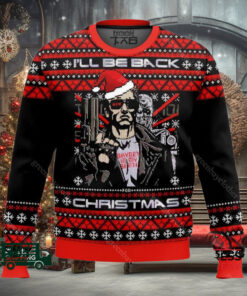 Terminator I’ll Be Back A Very Cyber Ugly Christmas Sweater