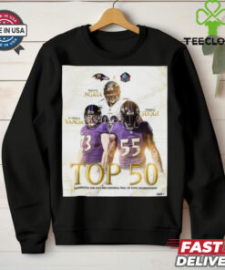 Terrell Suggs, Marshal Yanda and Haloti Ngata Baltimore Ravens NFL Top 50 Candidates For 2025 Pro Football Hall Of Fame Enshrinement t shirt
