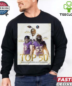 Terrell Suggs, Marshal Yanda and Haloti Ngata Baltimore Ravens NFL Top 50 Candidates For 2025 Pro Football Hall Of Fame Enshrinement t shirt 3 Terrell Suggs, Marshal Yanda and Haloti Ngata Baltimore Ravens NFL Top 50 Candidates For 2025 Pro Football Hall Of Fame Enshrinement t shirt