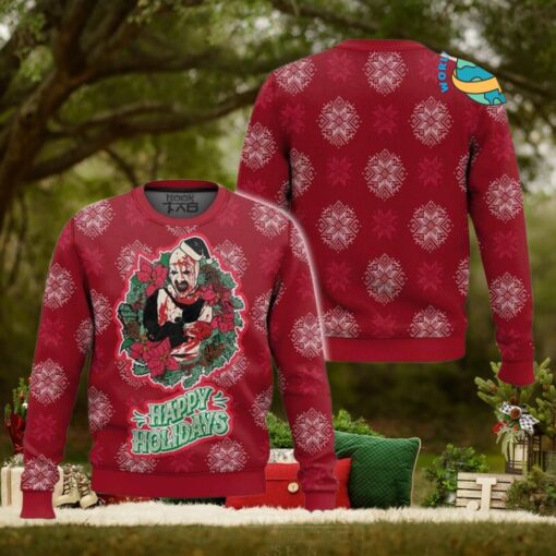 Terrifier 2024 Happy Holidays Ugly Christmas Sweater