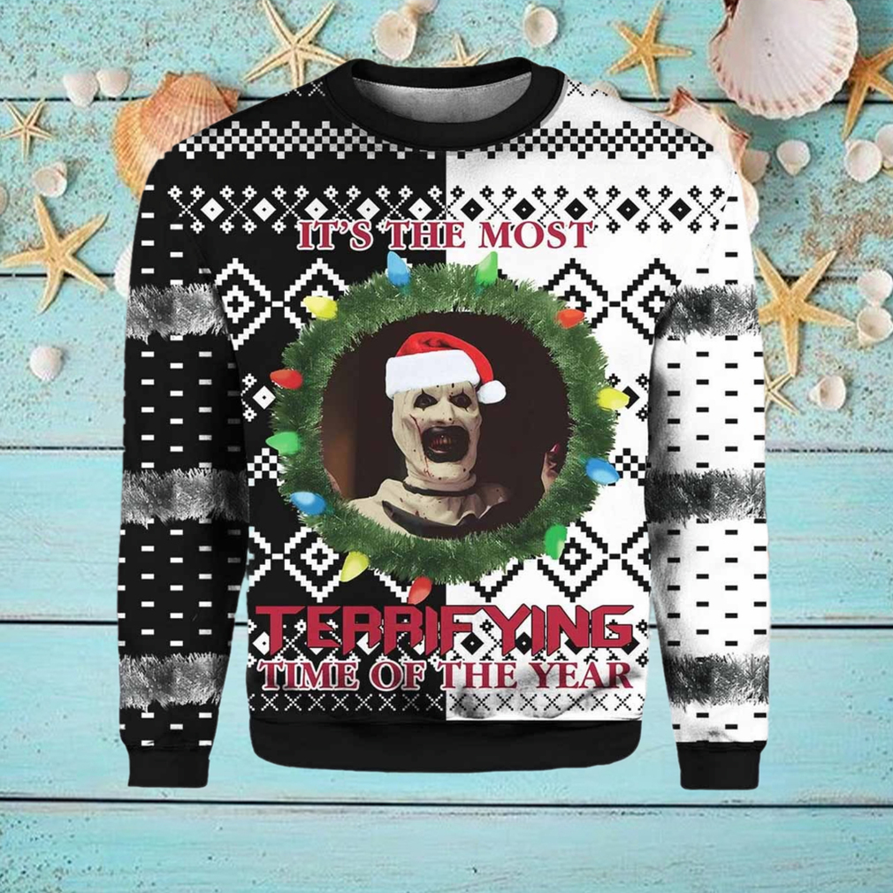 Terrifier It’s The Most Terrifying Time Of The Year Ugly Christmas Sweater Terrifier It’s The Most Terrifying Time Of The Year Ugly Christmas Sweater