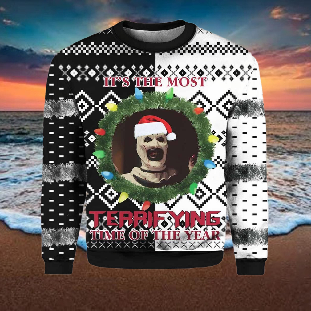 Terrifier It’s The Most Terrifying Time Of The Year Ugly Christmas Sweater Terrifier It’s The Most Terrifying Time Of The Year Ugly Christmas Sweater