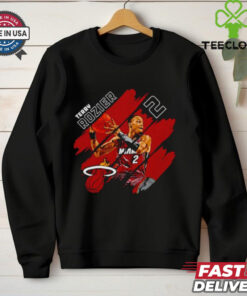 Terry Rozier #2 Miami Heat Basketball stripes shirt