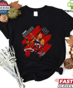 Terry Rozier #2 Miami Heat Basketball stripes shirt