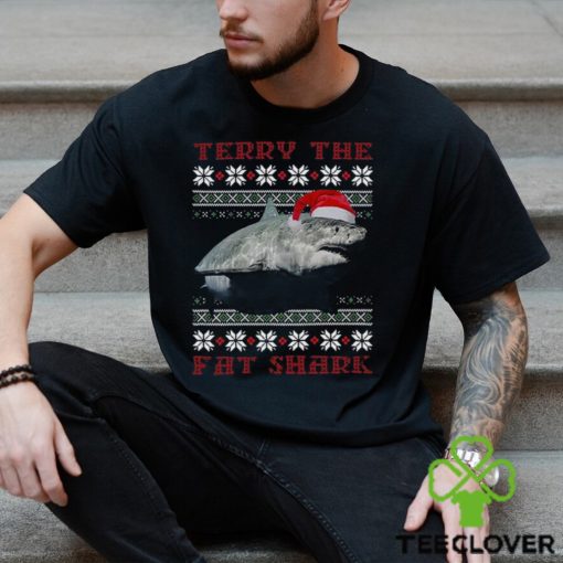 Terry The Fat Shark Christmas Sweathoodie, sweater, longsleeve, shirt v-neck, t-shirt Shirt