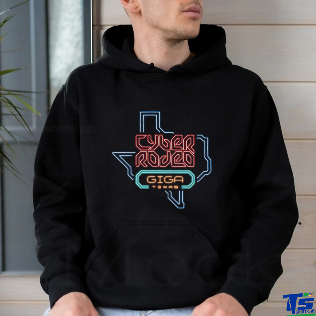 Tesla Cyber Rodeo Giga Texas Map t shirt