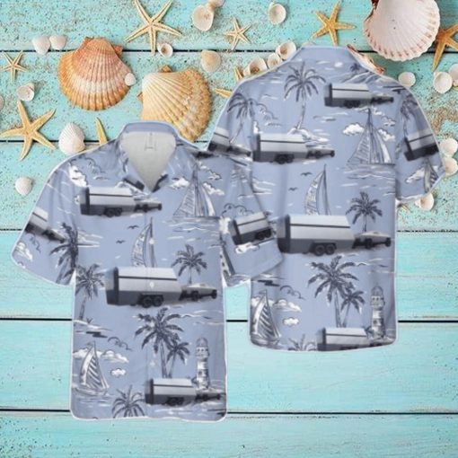 Tesla Cybertruck Camper Van 3D AOP Hawaiian Shirt Summer Holiday Gift