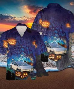 Tesla Cybertruck Halloween Hawaiian Shirt