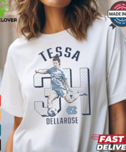 Tessa DellaRose #34 North Carolina Tar Heels Cartoon t shirt